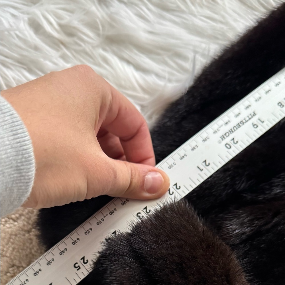 Full Length Mink Coat Daaark Brown York Furrier size Chest 52 NEW YORK FURRIER - Picture 9 of 9